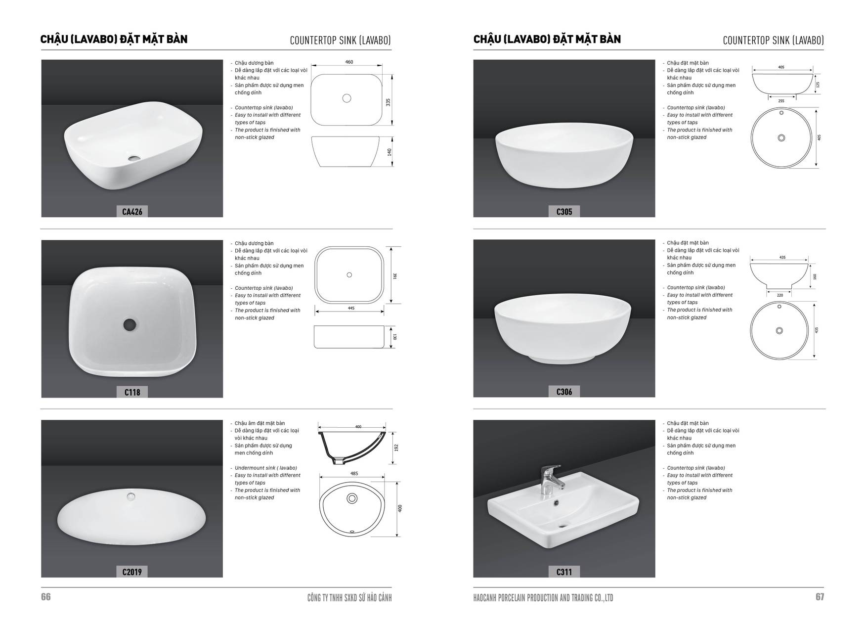 Bảng giá và Catalogue Thiết bị vệ sinh Hảo Cảnh HC mới nhất 2025 /Page 34
